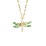 Collana argento libellula piccola smaltata