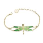 Bracciale argento libellula smaltata