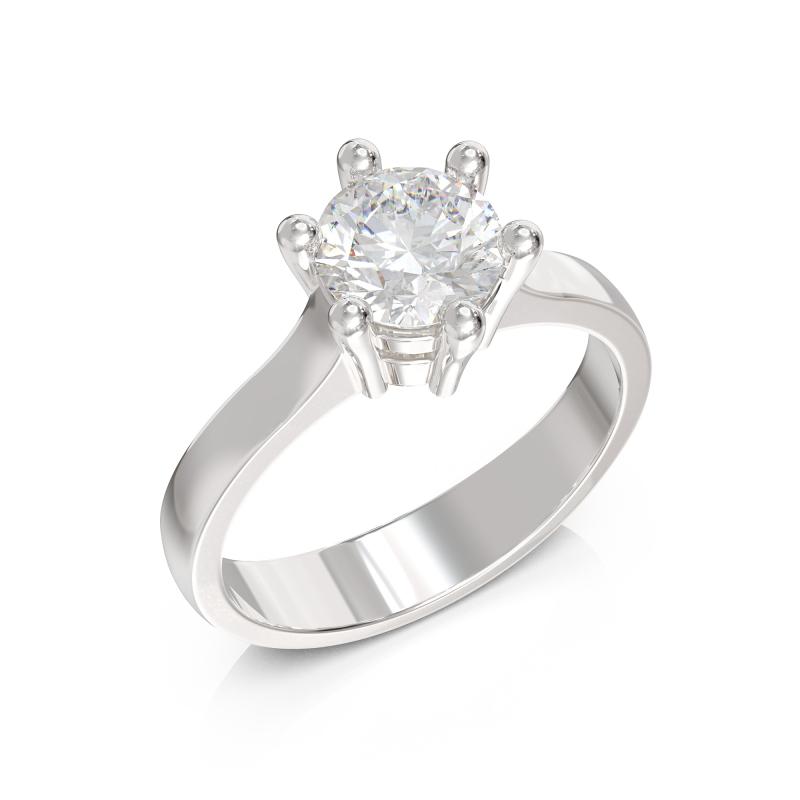 Anello Solitario 6 Griffe con Diamante Artlinea S.r.l