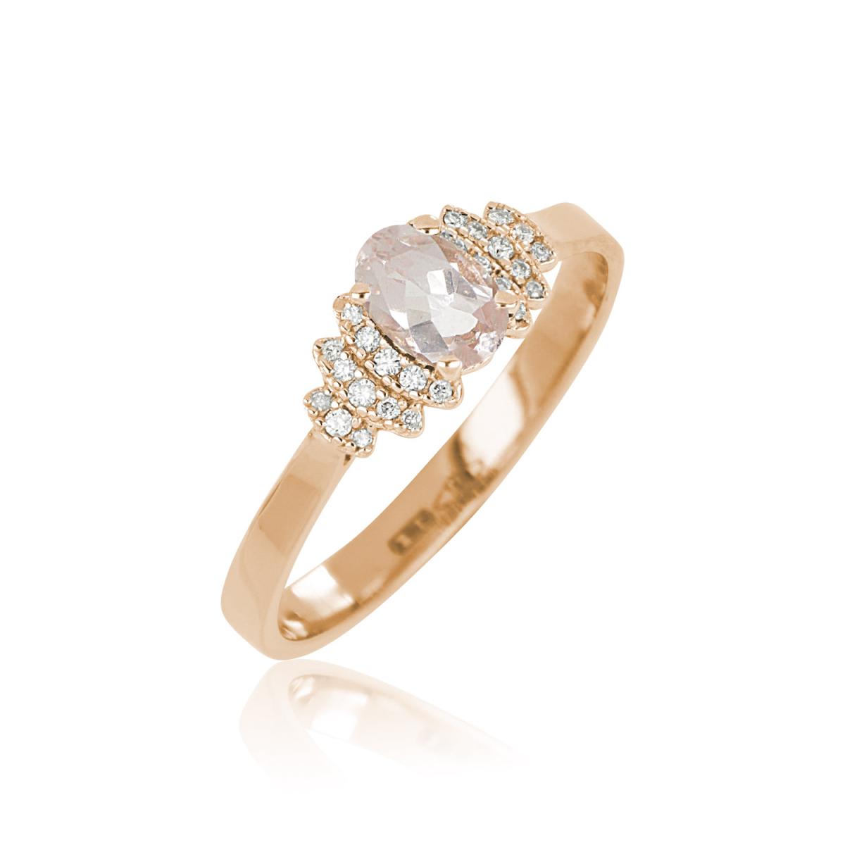 Anello sales con morganite
