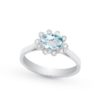 Anello in oro con acquamarina e diamanti - AD558/AC-LB
