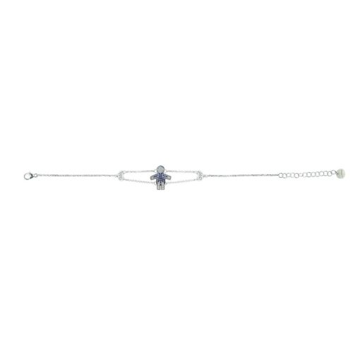 Bracciale in Oro con Diamanti Bianchi e pietre preziose - BD059