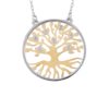 Collana in oro 18kt albero della vita, con diamanti  - CD374