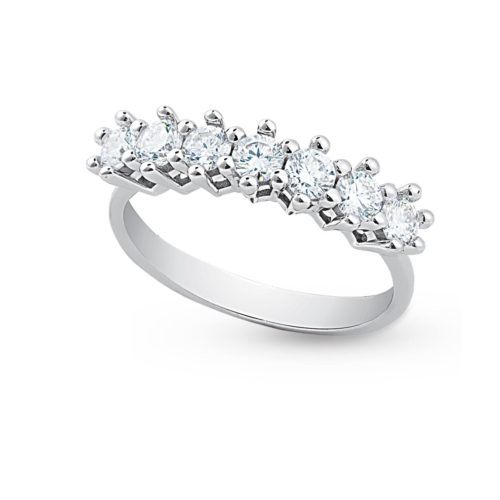 Anello Riviera classico 6 griffe Diamanti Artlinea S.r.l