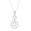 Collana in argento 925 rodiato con zirconi  - ZCL1379-LB