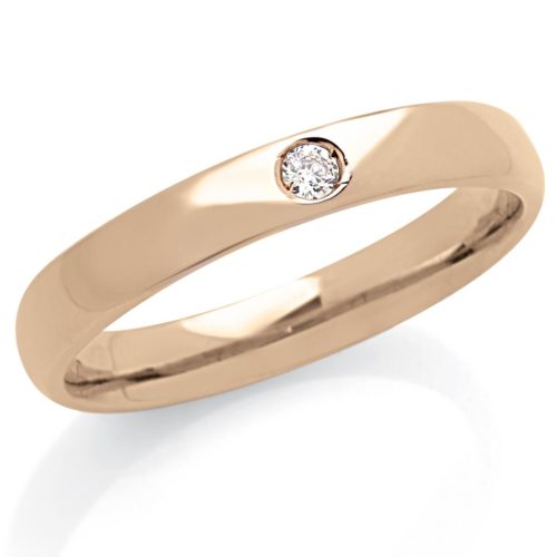 Fede in oro 18kt con diamante larga 3,3 mm - ADF052P