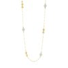 Collana lunga Chanel a catena con elementi in oro bicolore 18 kt - CED1794-LN