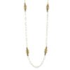 Collana Chanel in argento 925 dorata e smaltata - ZCL891-MG