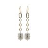Orecchini in argento 925 rodiati e dorati   - ZOR1109-LN