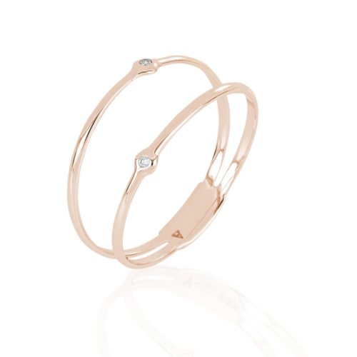 Anello in oro 18kt con diamanti bianchi naturali - AD1145