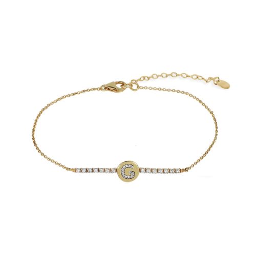 Bracciale in oro 18 kt con diamanti personalizzabile - BFF01