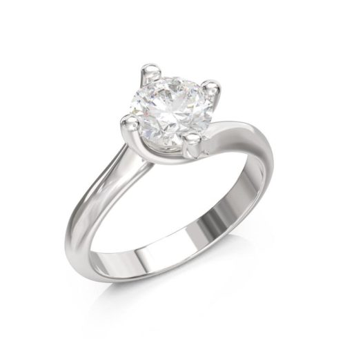 Anello Solitario Valentino con Diamante