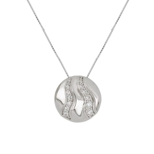 Collana in argento 925 con zirconi - ZCL1475-LB
