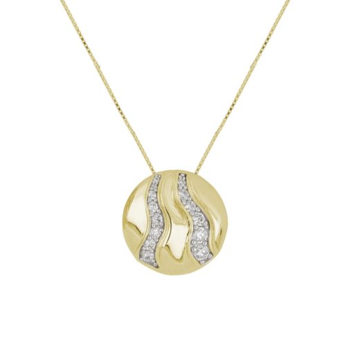 Collana in argento 925 con zirconi - ZCL1475-LI
