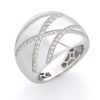 Anello in oro 18kt pavé di diamanti - AD830