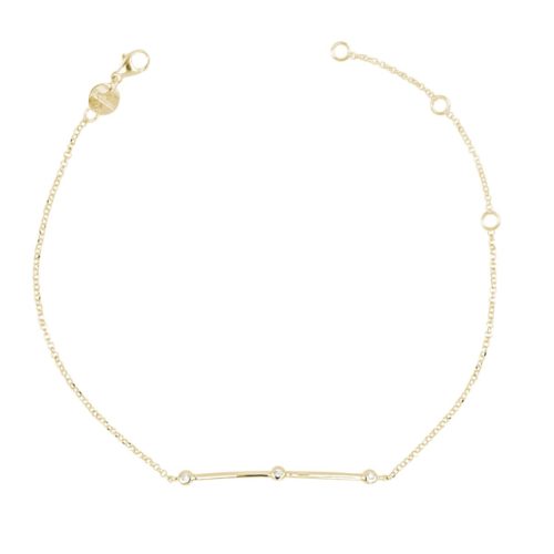 Bracciale in oro 18kt con diamanti bianchi naturali - BD189