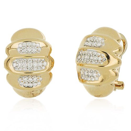 Orecchini in oro 18kt e diamanti - OD865