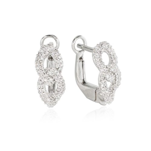 Orecchino in oro 18 kt e diamanti - OD582