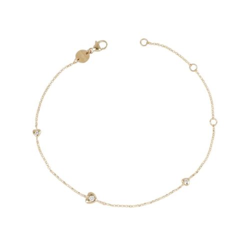 Bracciale in oro 18kt con diamanti bianchi naturali - BD224
