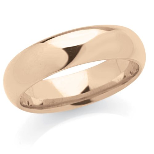 Fede in oro 18kt larga 6 mm  - ADF047P