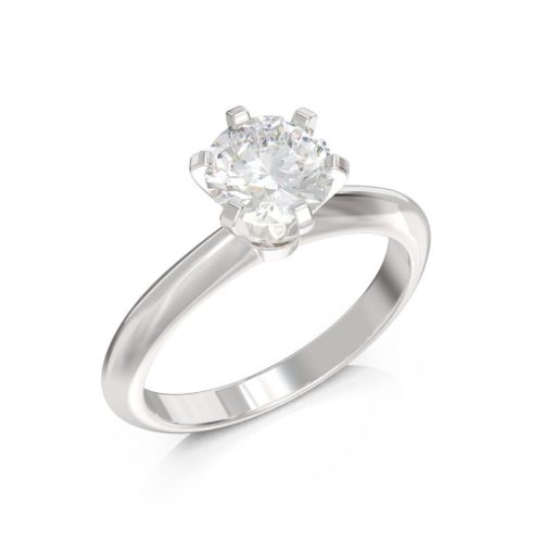 Anello Solitario classico con Diamante