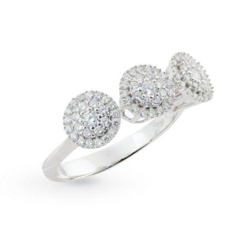 Anello multipietra con Diamanti